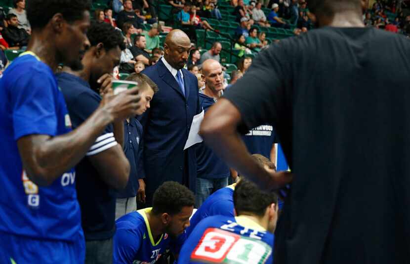 Former NBA star, Vin Baker, a coaching intern with the Texas Legends of the NBA...