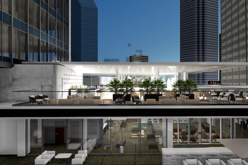 A restaurant and function space, shown in an artist's rendering, are planned for the 10th...