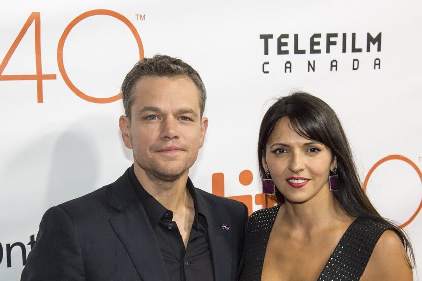"I got lucky in marrying a woman who isn't in the business," says Matt Damon of his wife,...