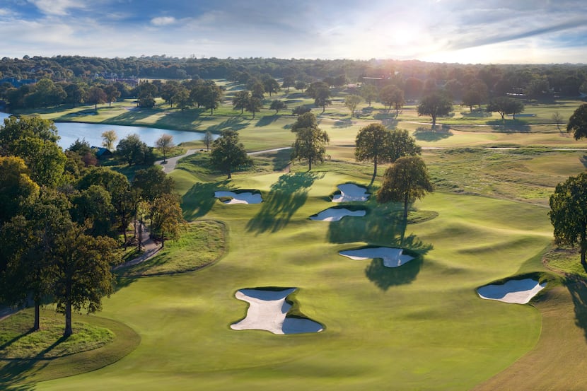 The redesigned 13th hole at Vaquero Club in Westlake, Texas, is an example of architect...