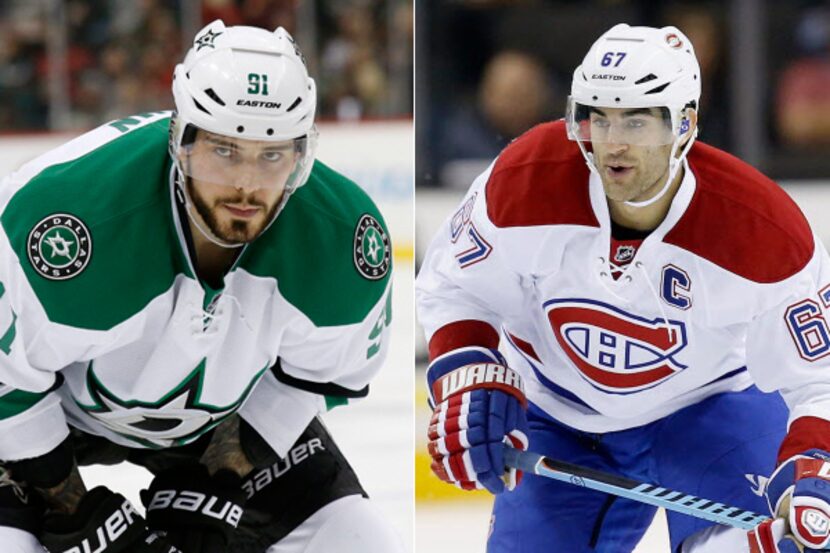 Tyler Seguin (left) and Max Pacioretty (right).