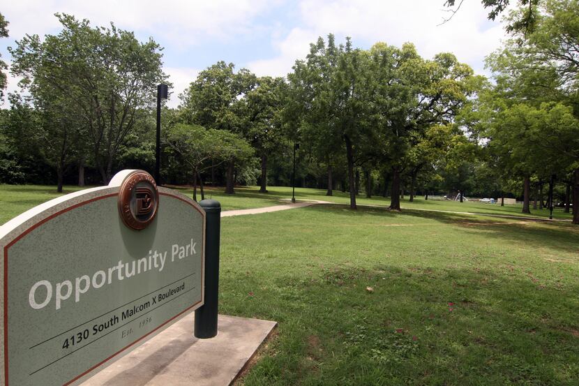This 2007 file photo shows Opportunity Park in South Dallas which is being renamed to honor...