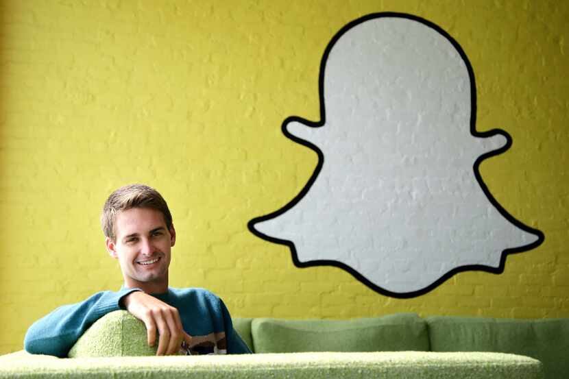 In this Thursday, Oct. 24, 2013, file photo, Snapchat CEO Evan Spiegel poses for a photo in...