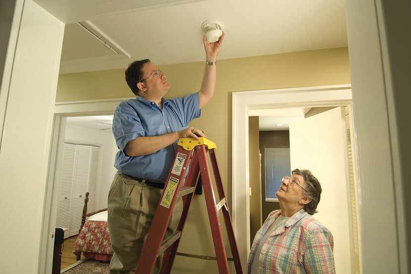 Install smoke alarms in every sleeping room, outside each separate sleeping area, and on...