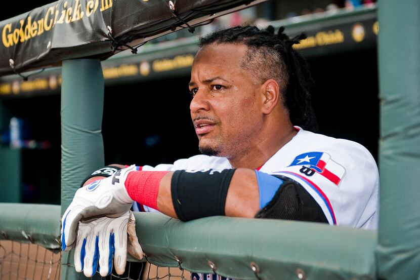 Manny Ramirez, a free agent signing for the Texas Rangers, makes his debut with the Triple A...