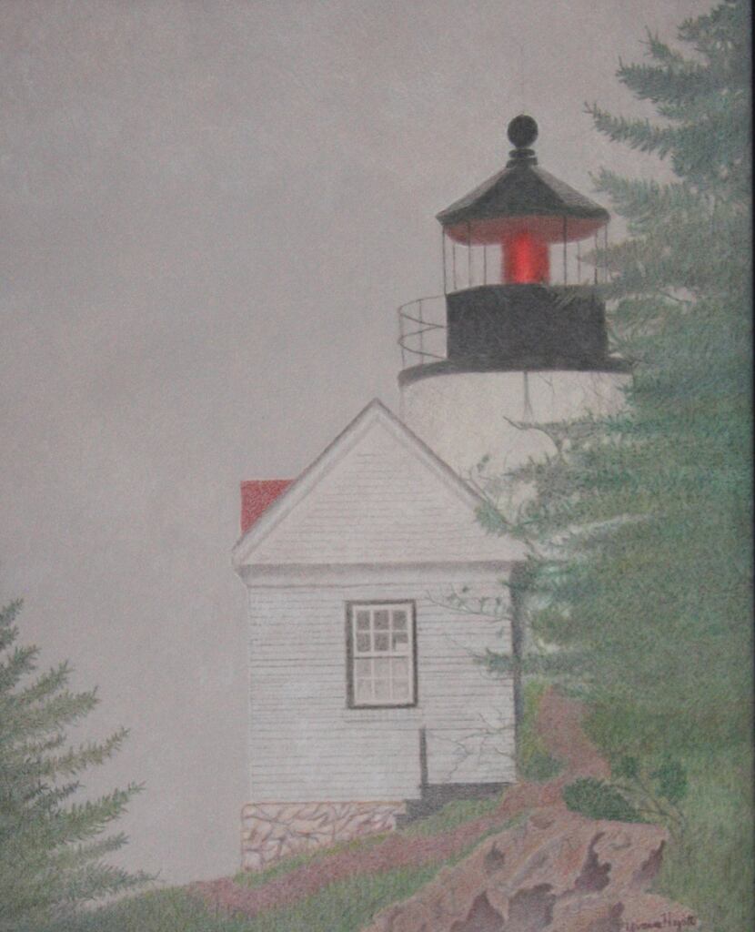 "Lighthouse in the Fog" by Yvonne Hyatt