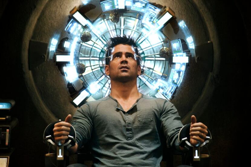 This film image released by Columbia Pictures shows Colin Farrell in a scene from the action...