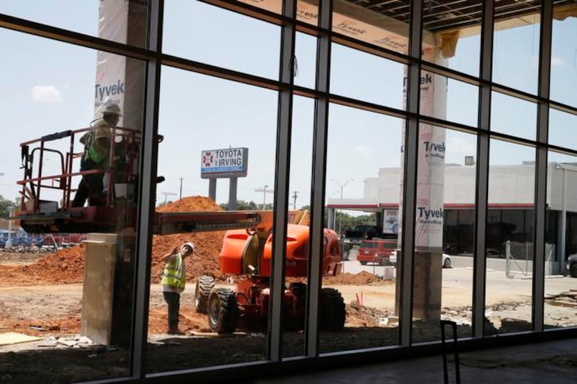 
Toyota of Irving’s new showroom is partly an answer to Toyota’s push for its dealers to...