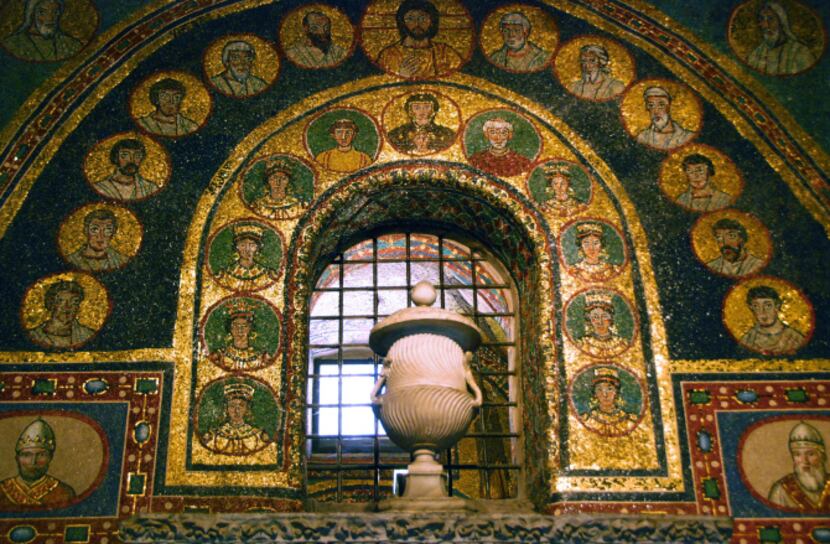 Rome's earliest churches had plain exteriors but spectacular mosaics on the walls inside....