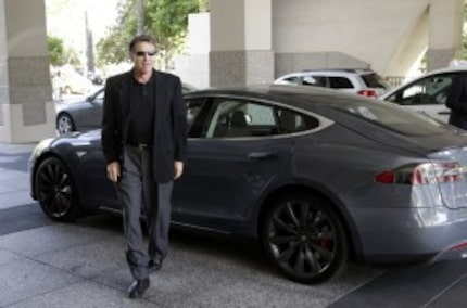  In June 2014, then-Gov. Rick Perry droveÂ up to a news conference in a Tesla Motors Type S...