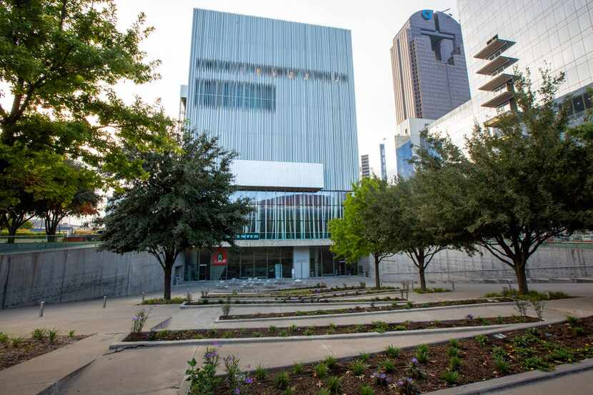 The Dee and Charles Wyly Theatre is photographed in the Arts District of downtown Dallas on...