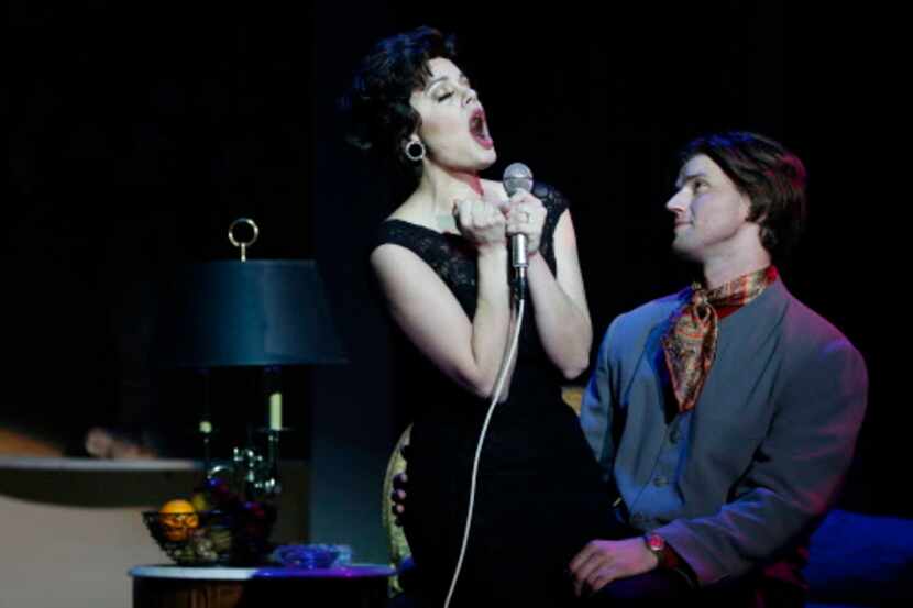  Janelle Lutz, playing Judy Garland, and Alex Ross, playing Mickey Deans, perform in "End of...