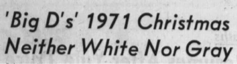 Headline from Dec. 26, 1971.