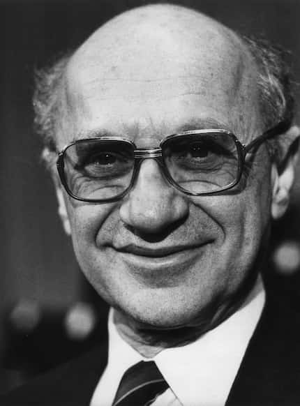 Milton Friedman, ganador del Premio Nobel de economía en 1976. Sus ideas de libre mercado,...
