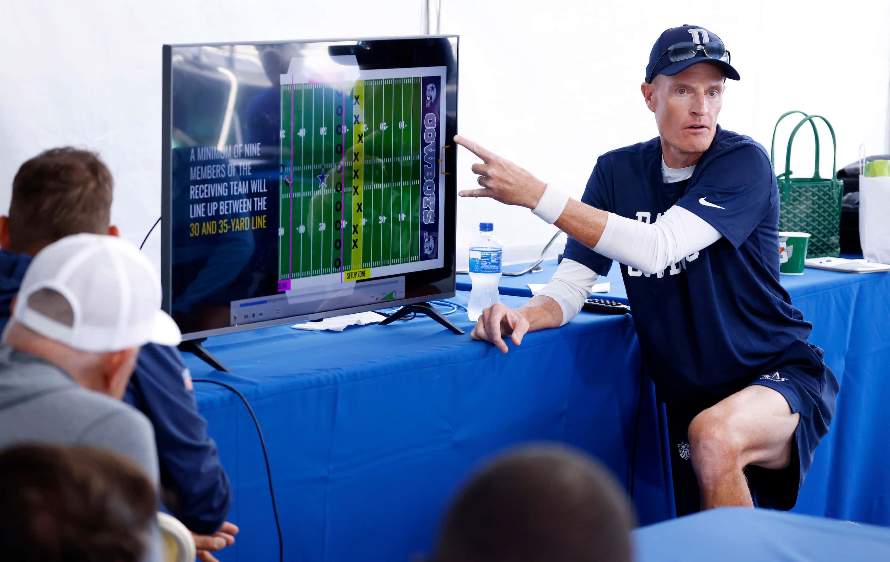 Dallas Cowboys special teams coach John Fassel explains the new kickoff alignment and rules...
