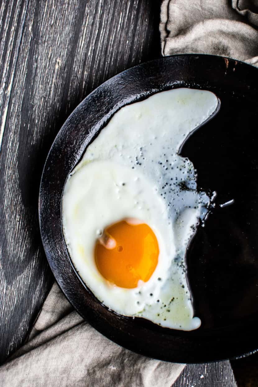 Use a crepe pan for the perfect egg.