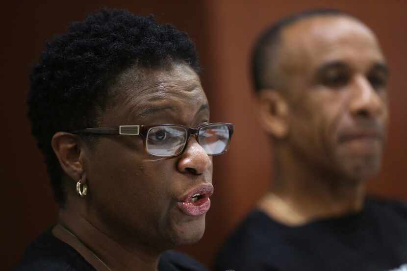 Allison Jean, the mother of Botham Jean, speaks during an interview this week in Dallas. Her...