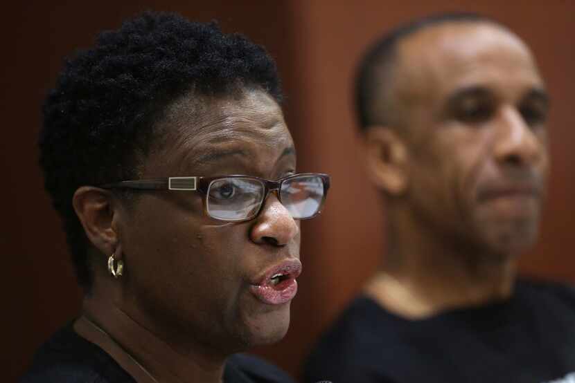Allison Jean, the mother of Botham Jean, speaks during an interview this week in Dallas. Her...