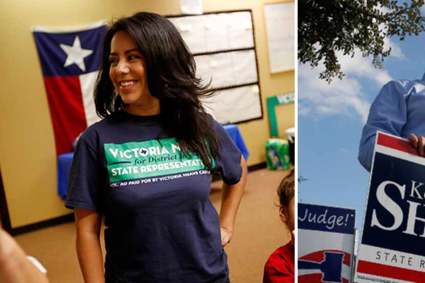 The race between Democractic challenger Victoria Neaves and Republican incumbent Kenneth...