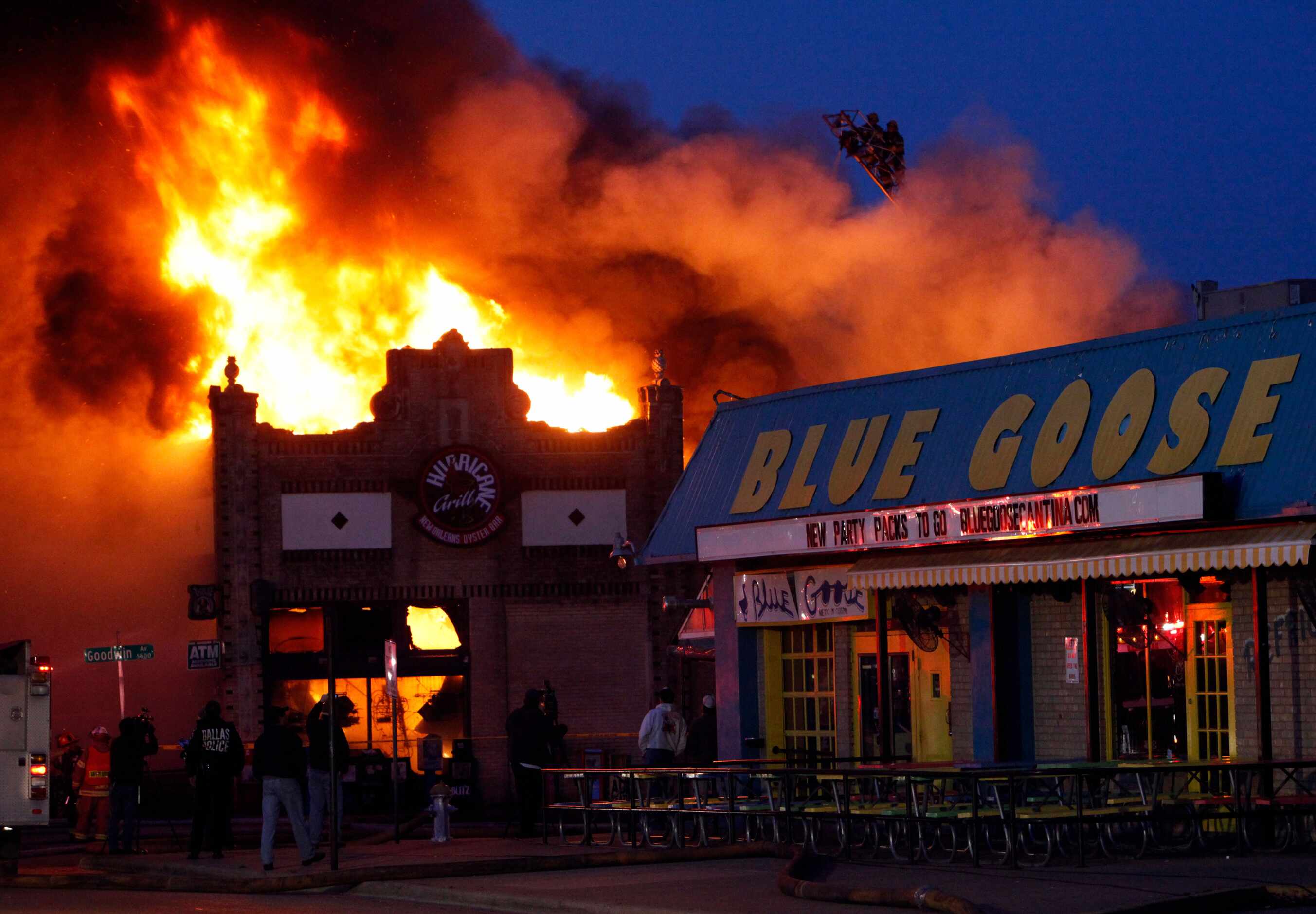 Dallas Fire-Rescue firefighters attempted to control the flames on the morning of March 2,...