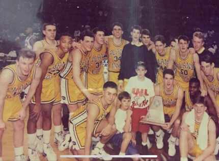 A shot of the 1994 Plano East state tournament team. Brett Buchanan, father of Carter...