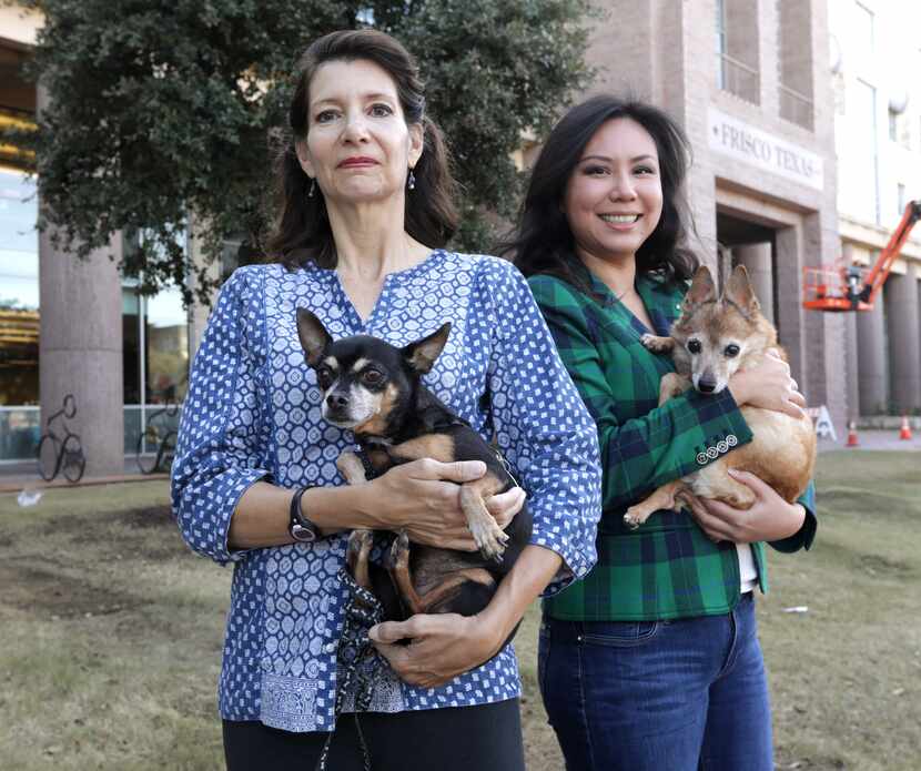 Rebecca Whitehouse, left, and Joy Lucas are two of the animal advocates who have tried to...