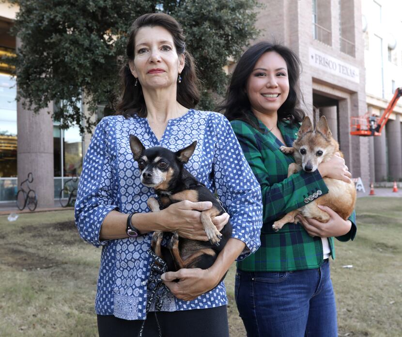 Rebecca Whitehouse, left, and Joy Lucas are two of the animal advocates who have tried to...