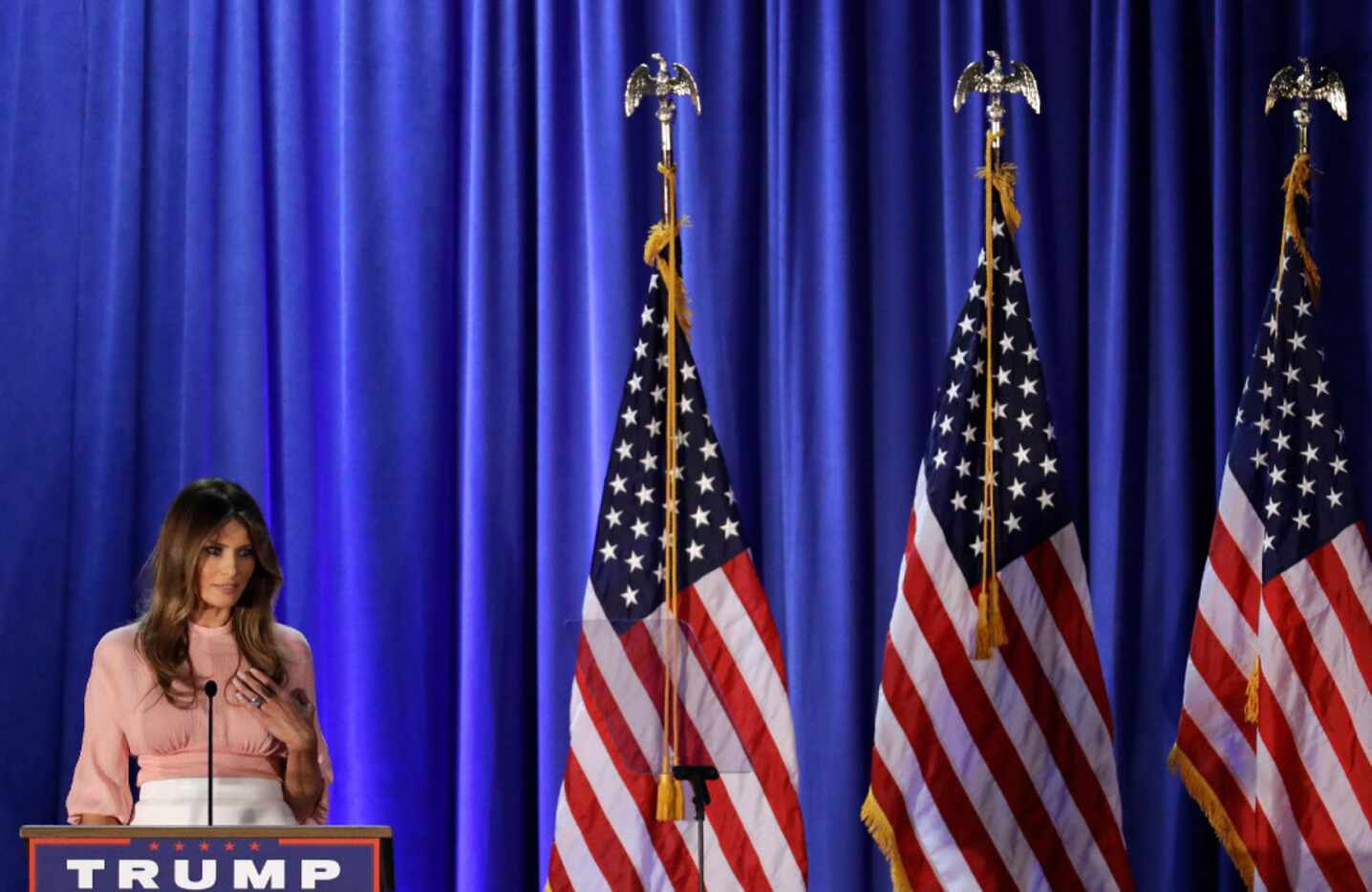 Melania Trump called for increased civility during her speech Thursday. (Patrick...