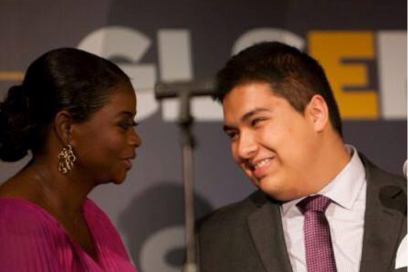  Luis and his mother flew to Beverly Hills for the GLSEN Student Advocate of the Year award...