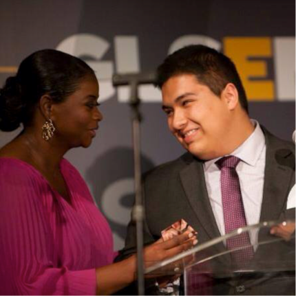  Luis and his mother flew to Beverly Hills for the GLSEN Student Advocate of the Year award...