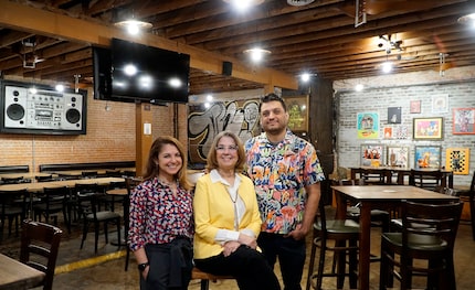 Strangeways co-owners Rocio "Rosie" Ildemaro (left), her brother Eric Sanchez (right), and...