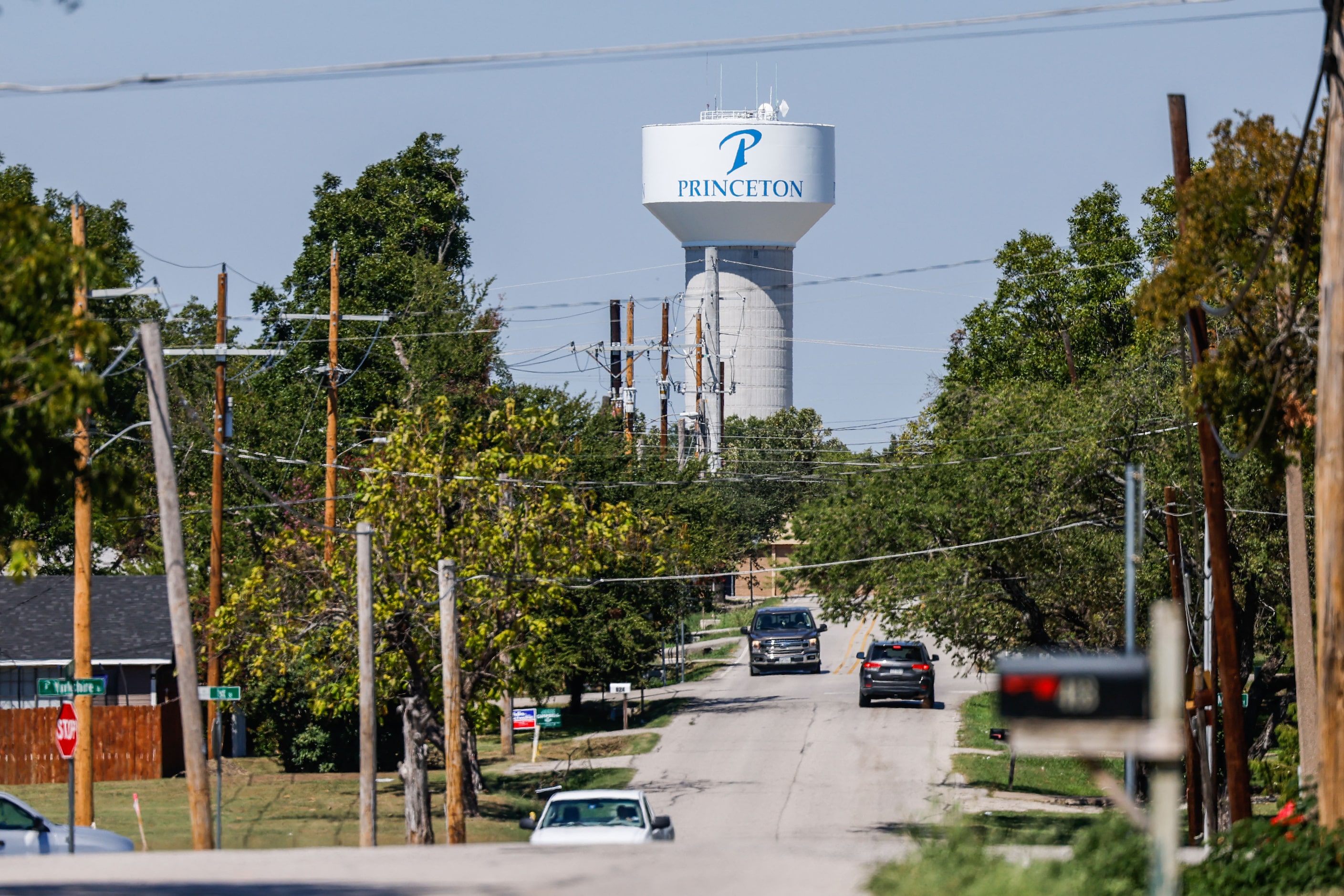 A Princeton water tower.