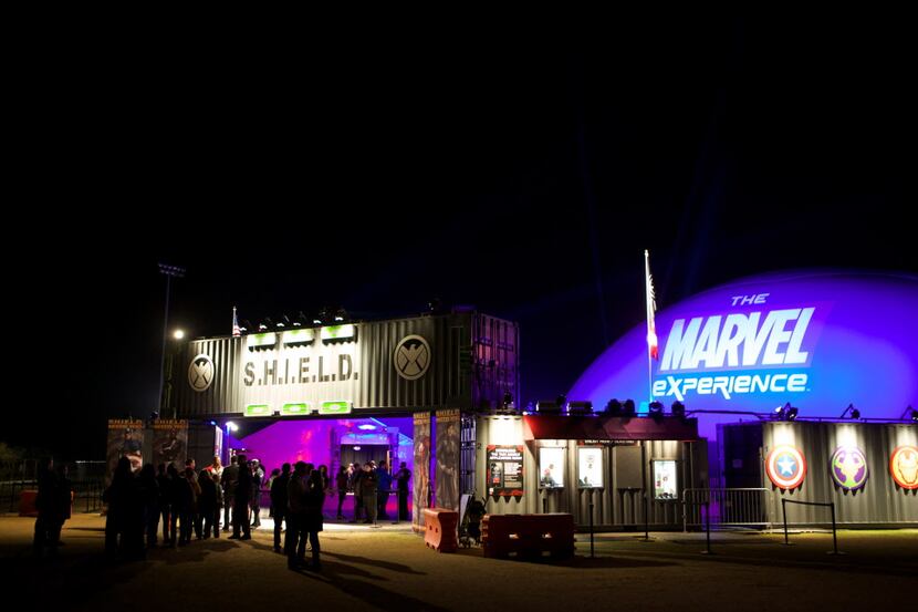 The Marvel Experience in Fair Park includes interactive activities featuring popular Marvel...