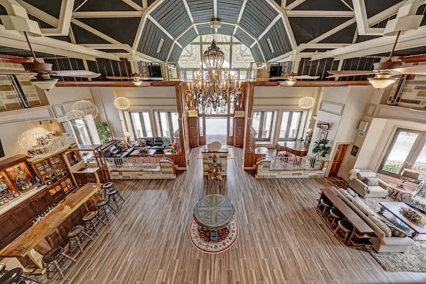 Take a look inside this 44,602-square-foot home at 9950 Palestine Road in Brenham. The home...