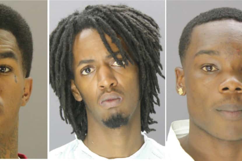 From left: Brothers Patrick and Carl Russell and their alleged accomplice, Dewen Knight, are...