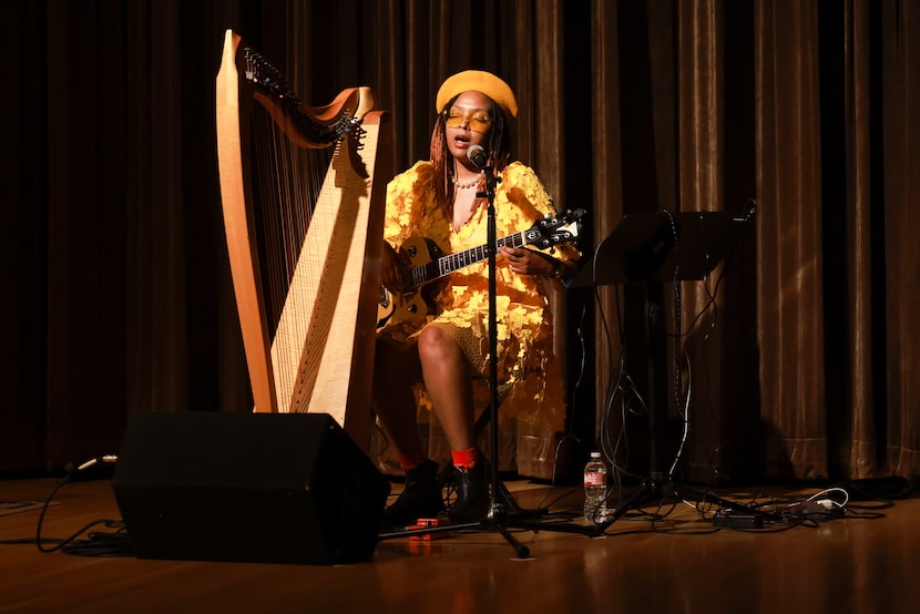 Jess Garland performs during the 'Making the Scene' event at the Dallas Museum of Art. 