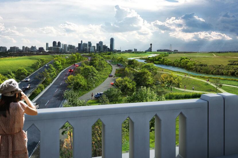  This artist rendering shows how a team of urban planners want Trinity Parkway's first phase...