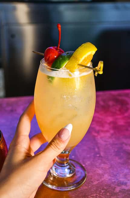 Peach Cooler is one of the mocktails available at City Works.