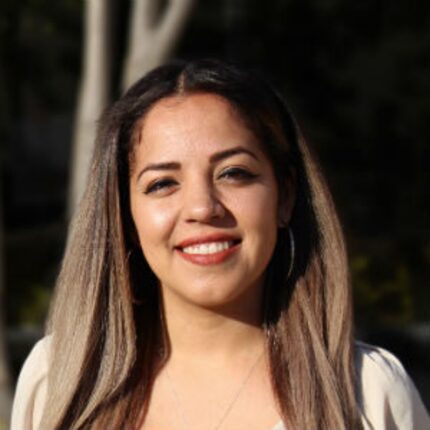 Jasmine Blanco poses for a professional photo. Blanco is working with the City of Mesquite...