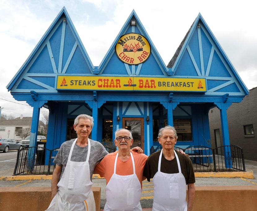 Fom left: Mike Melios, Tommy Melios and Gus Melios -- three of the four brothers who have...