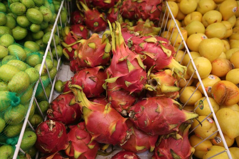 Dragon fruit at Jusgo Supermarket in Plano (Rose Baca/Staff Photographer)