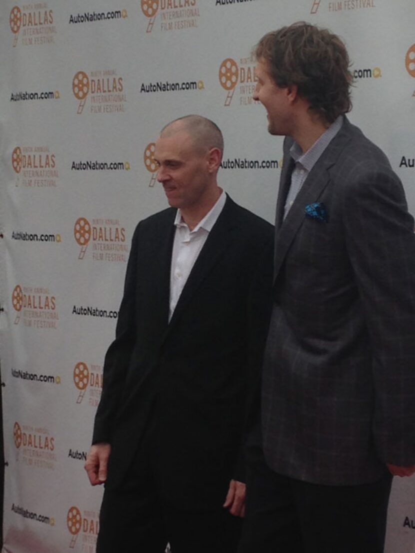 Dirk Nowitzki with Mavericks coach Rick Carlisle