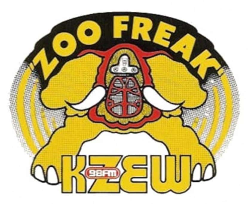 One of the many window stickers produced by Dallas rock station KZEW-FM during its dominance...
