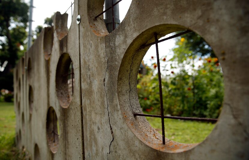 Blind Alley art project owner Cam Schoepp repurposed a concrete wall from a 30-year-old art...