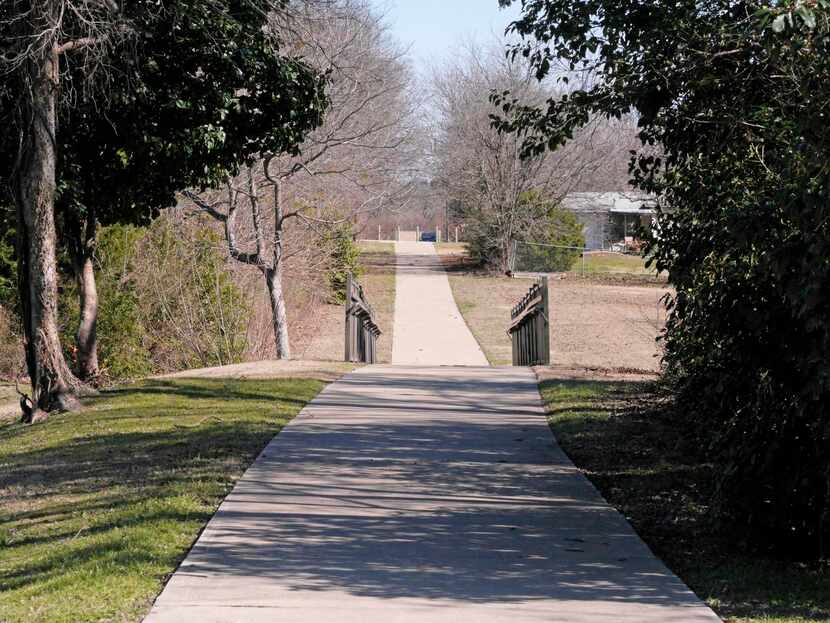 
The existing trail at Lofland Park, a small park just northeast of Rockwall’s historic...