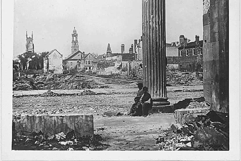 A Matthew Brady image shows ruins in Charleston, S.C., in 1865. 