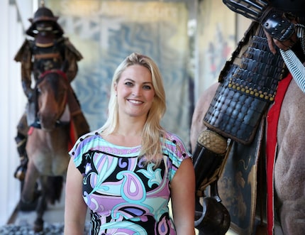 Niâa Barbier-Mueller Tollett poses for a photograph at Harwood International in Dallas on...