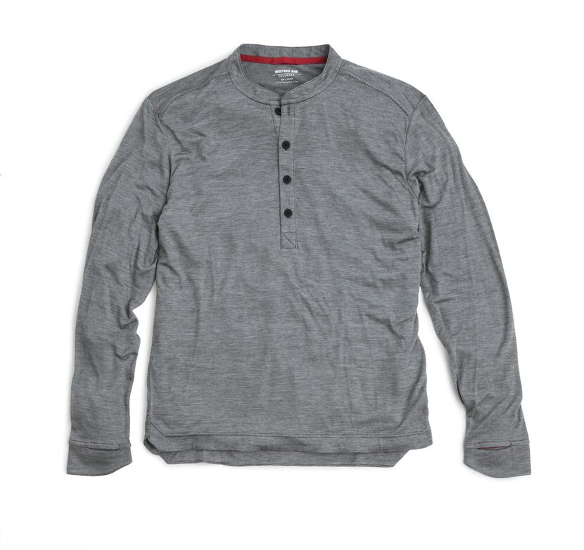 Western Rise's Dry Weight Merino Henley Tops