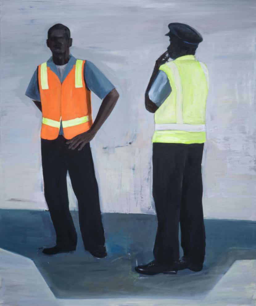 Paul Anthony Smith Tarmac #1, 2011, Oil on Canvas, 72? x 60?, image Courtesy of E.G. Schempf