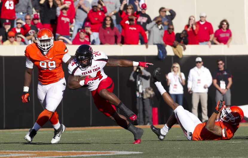 Nov 17, 2012; Stillwater OK, USA; Texas Tech Red Raiders running back Eric Stephens Jr. (24)...